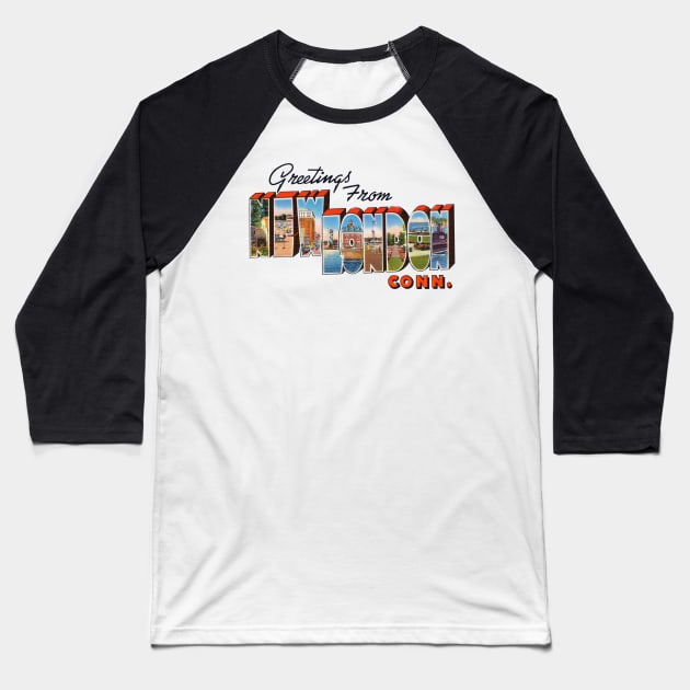 Greetings from New London Connecticut Baseball T-Shirt by reapolo